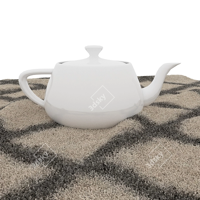 6-Piece Round Rugs Set 3D model image 5