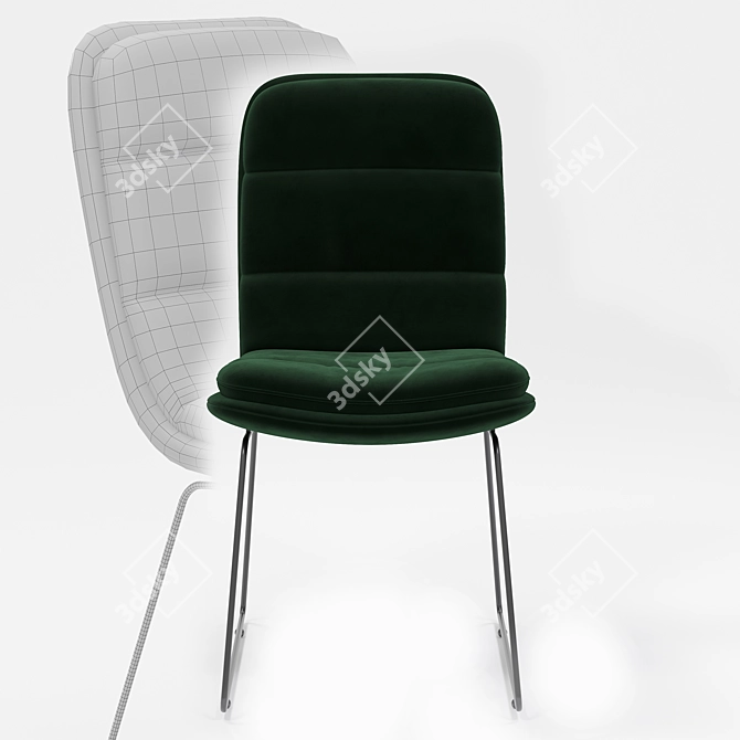 B97 Green VL - Modern Office Chair 3D model image 4