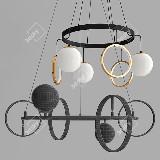 RINBALL 2: Stylish Pendant Lighting 3D model image 2