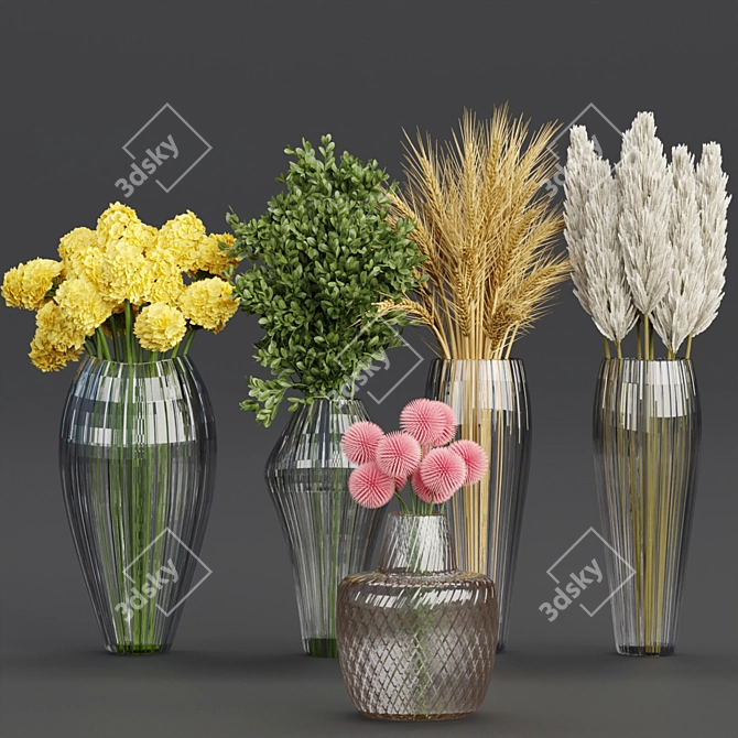 Floral Bouquet Collection 81 3D model image 1