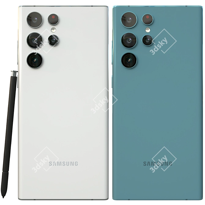 Samsung S22 Ultra: Next-Level Technology 3D model image 2