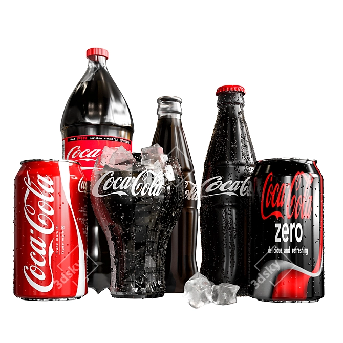 Classic Coca Cola and Coke Collection 3D model image 1