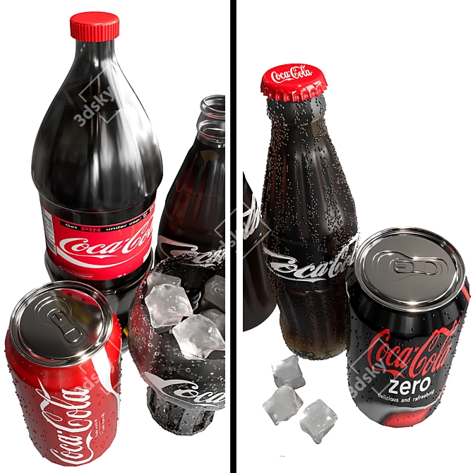 Classic Coca Cola and Coke Collection 3D model image 3