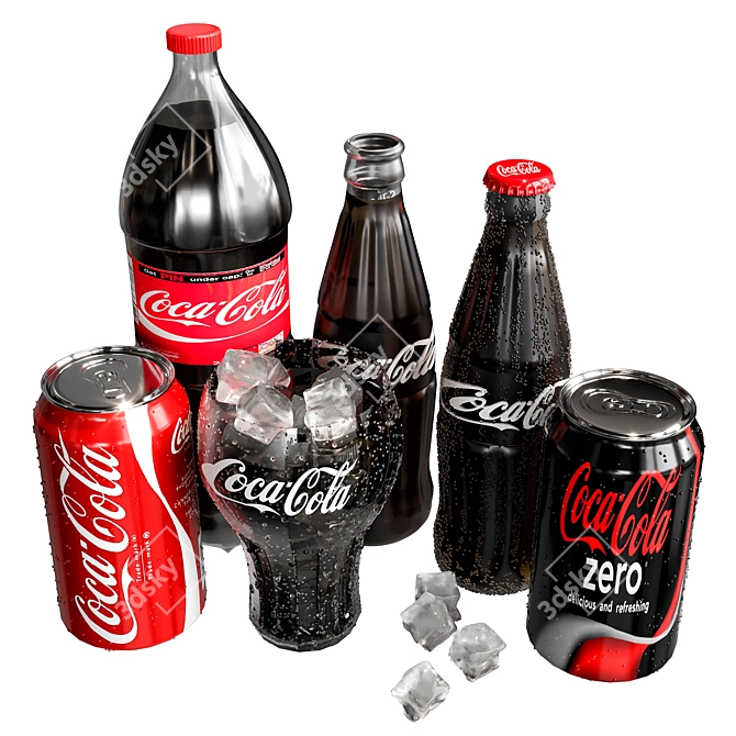 Classic Coca Cola and Coke Collection 3D model image 5