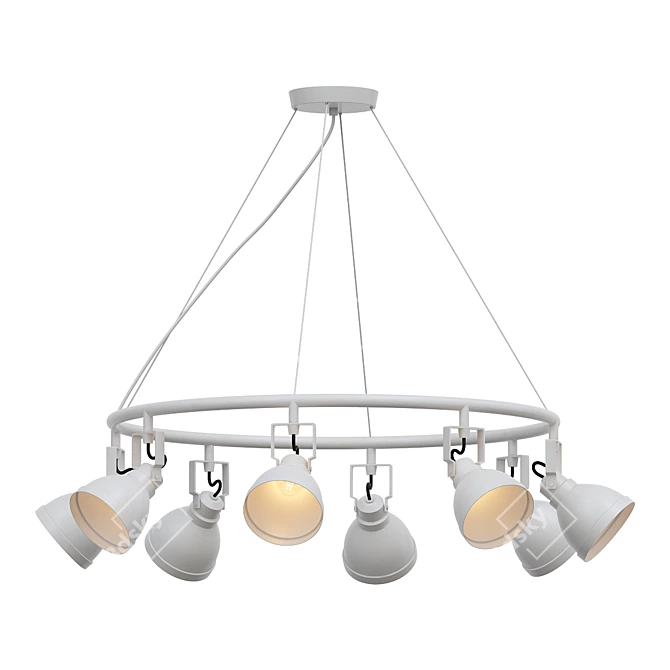 Freya Roslyn Pendant Light 3D model image 1