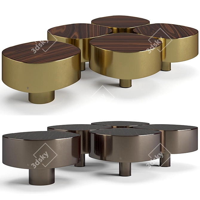 Luxury Fendi Casa Coffee Tables 3D model image 1