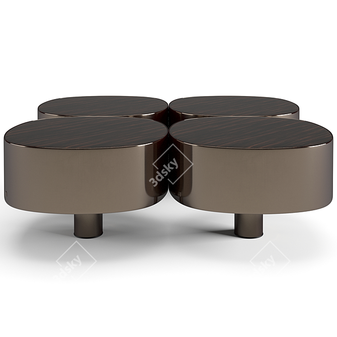 Luxury Fendi Casa Coffee Tables 3D model image 6