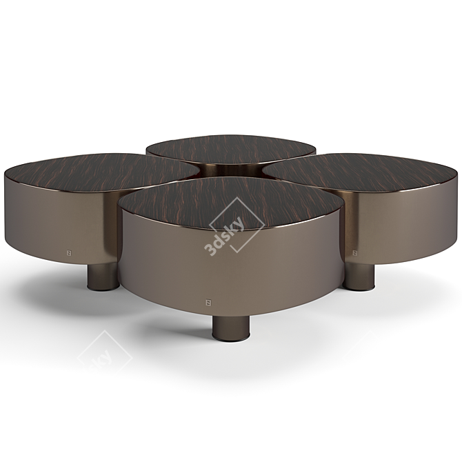 Luxury Fendi Casa Coffee Tables 3D model image 7