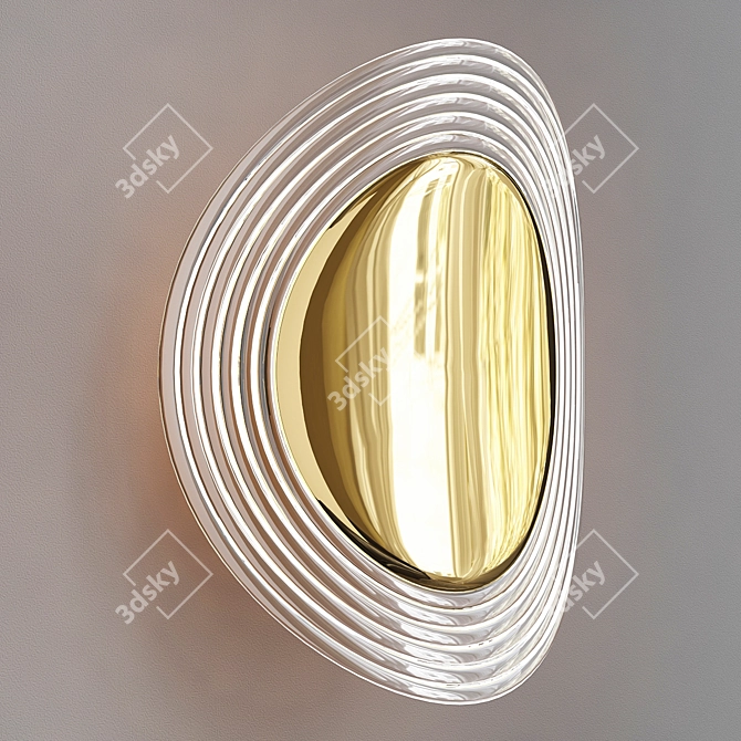 Elegant Maurine Wall Lamp 3D model image 2