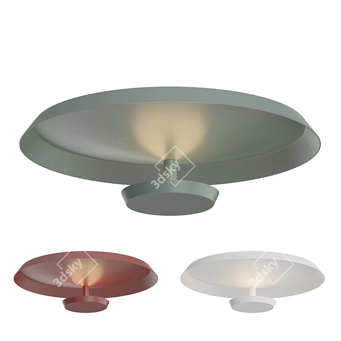 Contemporary Ceiling LED Lamp 3D model image 1