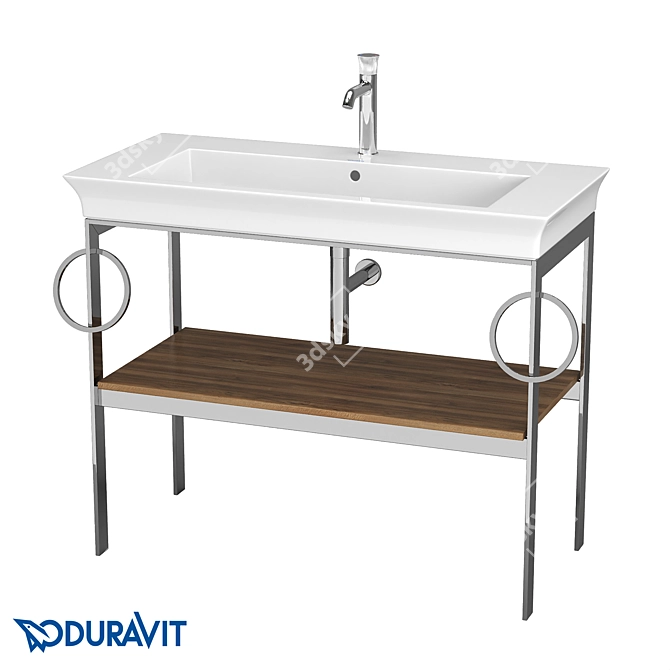 DURAVIT White Tulip Metal Console - WT4547B 3D model image 6