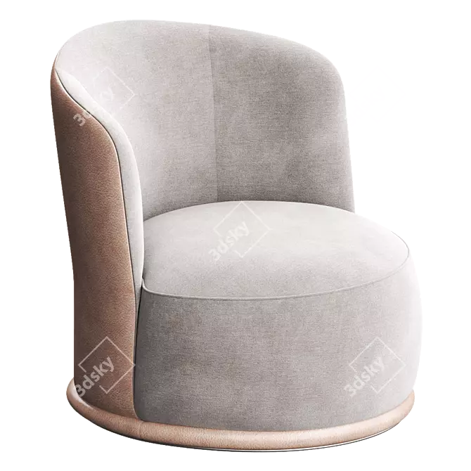 BLUES Easy Chair: Turri Deluxe Comfort 3D model image 1