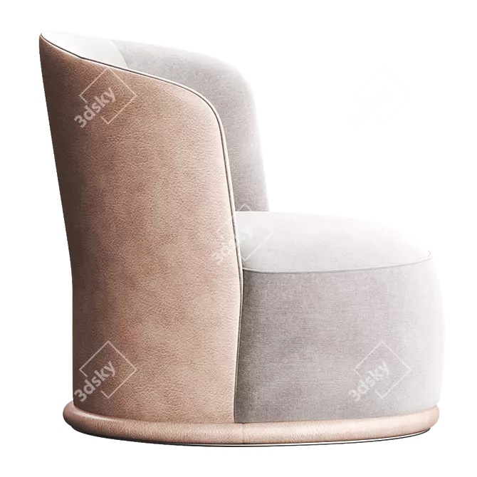 BLUES Easy Chair: Turri Deluxe Comfort 3D model image 2