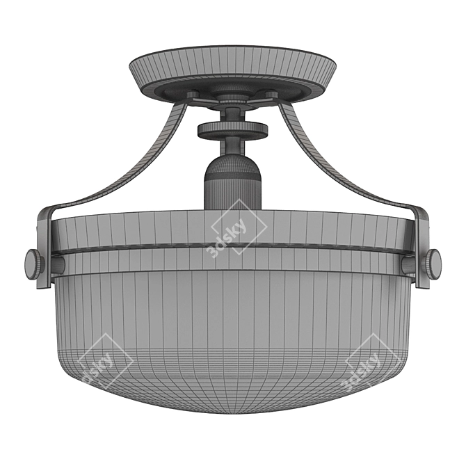 Quoizel Station Ceiling Lamp 3D model image 2