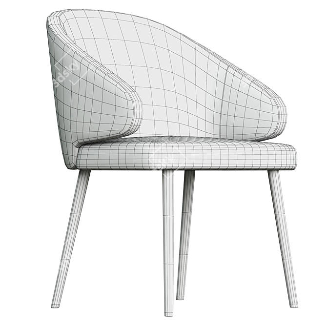 Elegant Bilbao Chair: Must-Have for Modern Interiors 3D model image 5