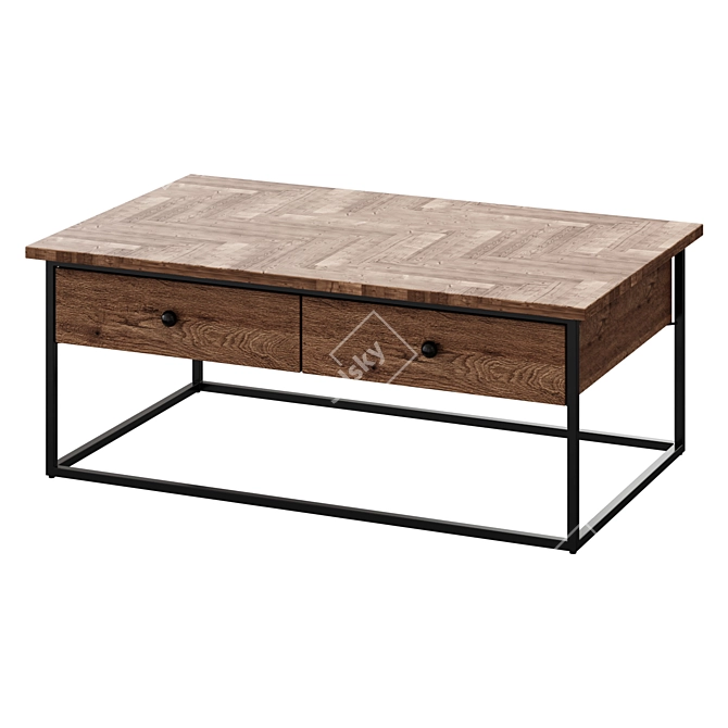 Pottery Barn Sanford Coffee Table 3D model image 1