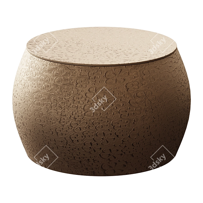 Bermuda Brass Coffee Table 3D model image 1
