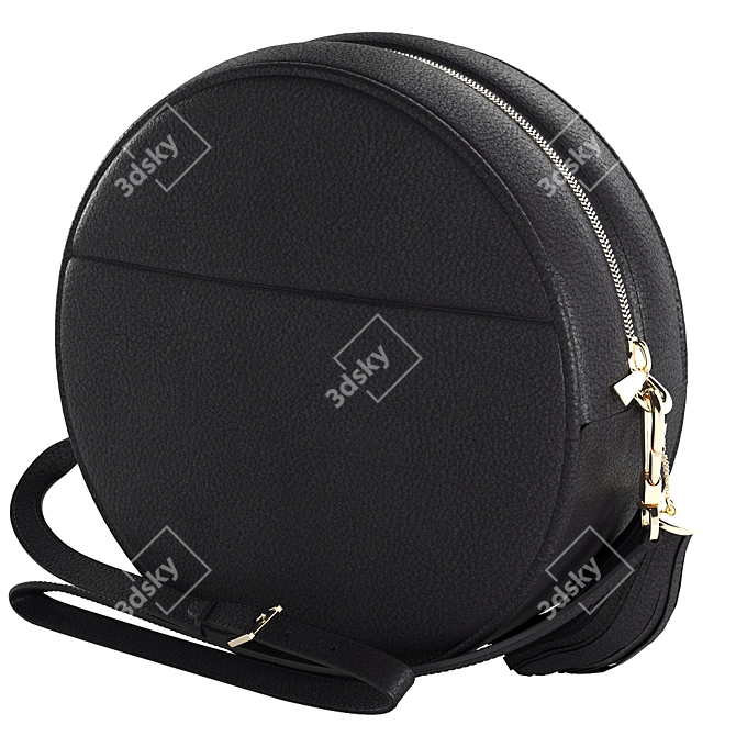 Michael Kors Black Leather Crossbody 3D model image 2