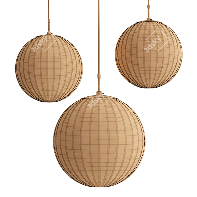 Contemporary ASKA Pendant Light 3D model image 2