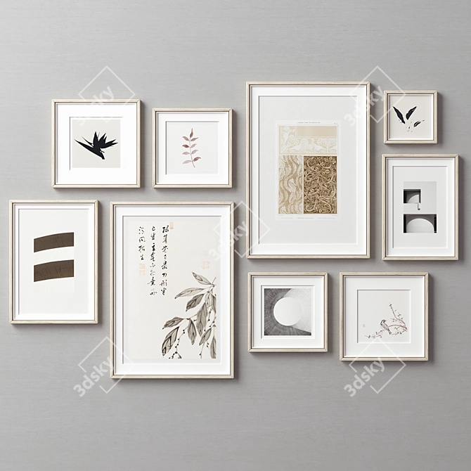 Diverse Frames Set - 9 Options 3D model image 2