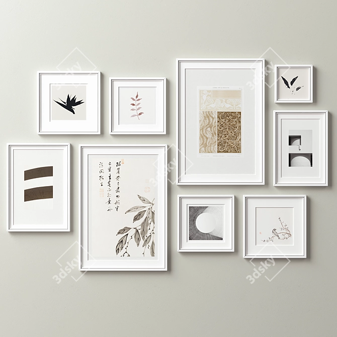 Diverse Frames Set - 9 Options 3D model image 6