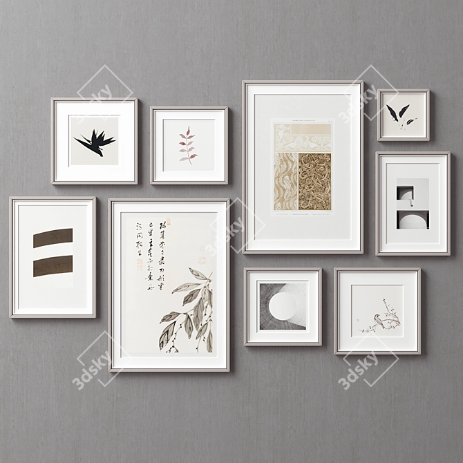 Diverse Frames Set - 9 Options 3D model image 7