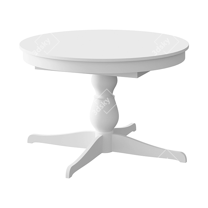 INGATORP Extendable Table 3D model image 1