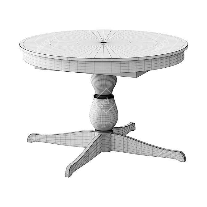 INGATORP Extendable Table 3D model image 2