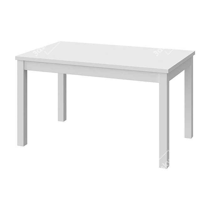 LANEBERG Extendable Table - White 3D model image 1