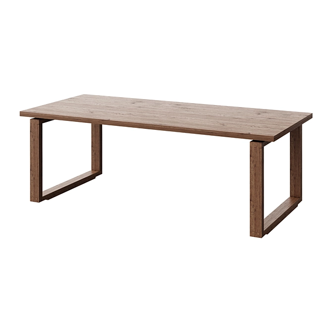 MÖRBYLÅNGA Oak Veneer Table 3D model image 1