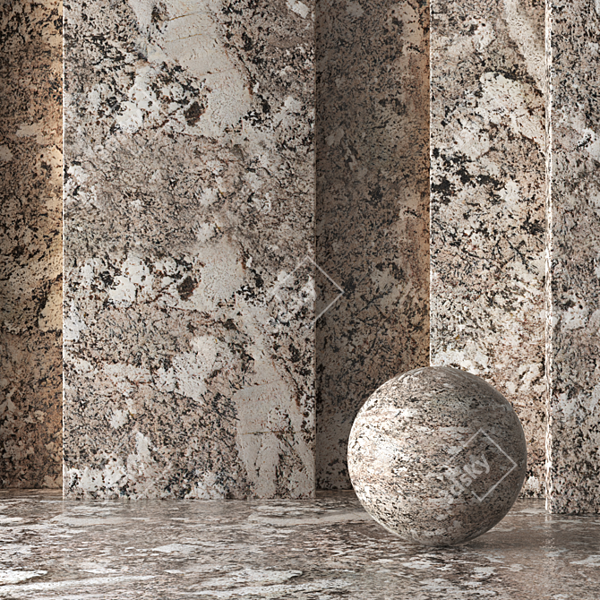 Elegant Marble Texture for VRay & Corona 3D model image 1