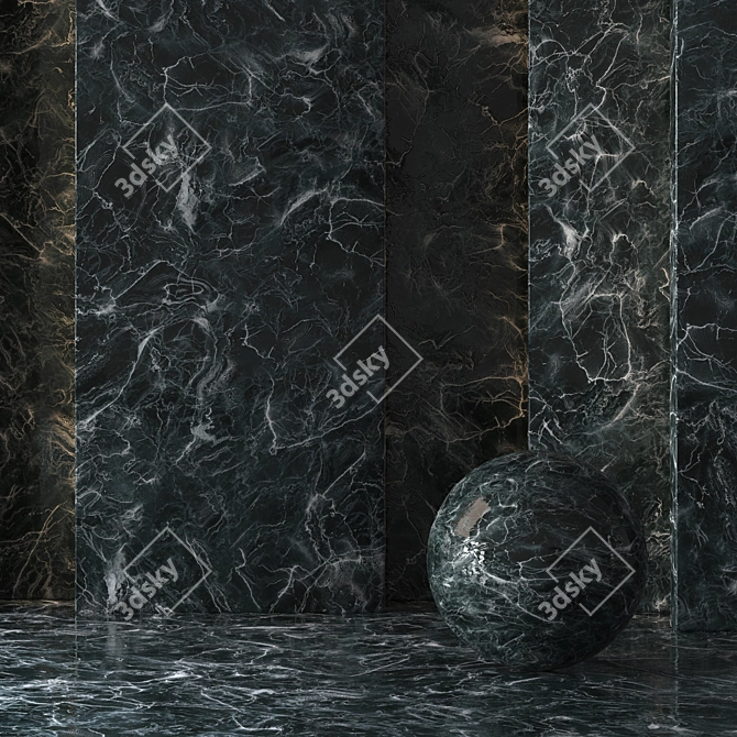 Luxury Marble Set - 3 Colors 3D model image 3