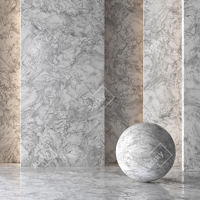 Luxury Marble Set - 3 Colors 3D model image 4