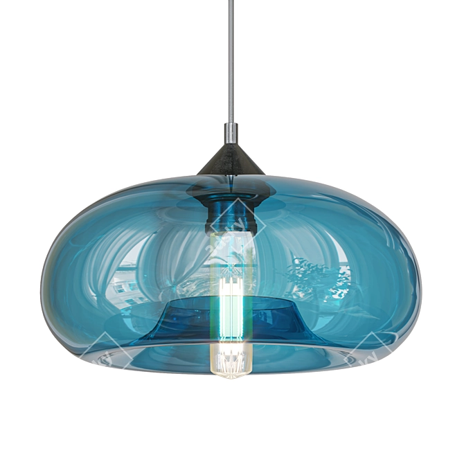 Modern Pendant Light Fixture 3D model image 1