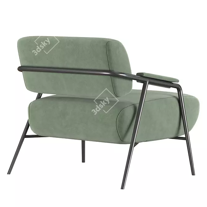 Potocco Stay Armchair 3D model image 2