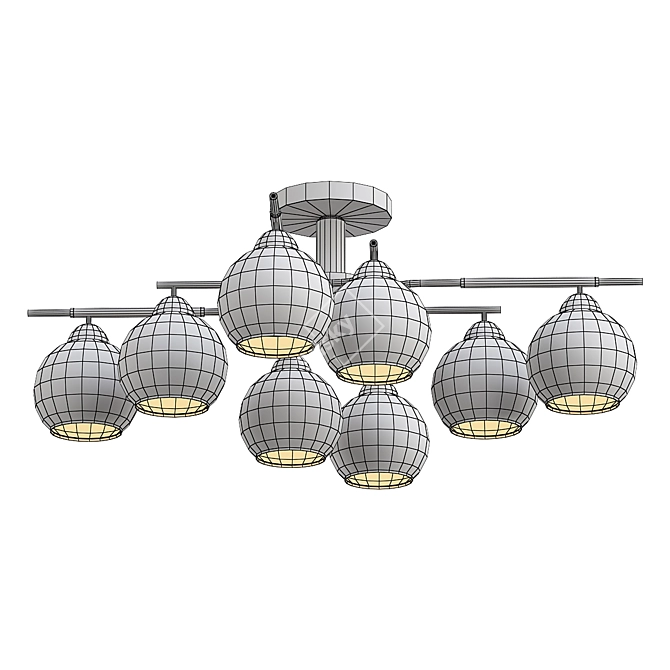 Vintage-inspired Chandelier for Stunning Ambiance 3D model image 2