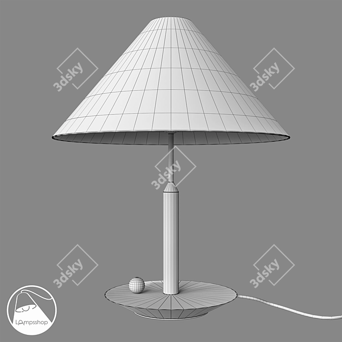 Minimalist Table Lamp: NL5042 3D model image 2