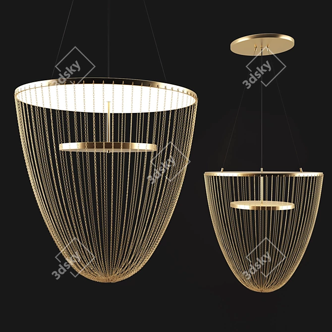 Modern Udi Lamp Chandelier 3D model image 1