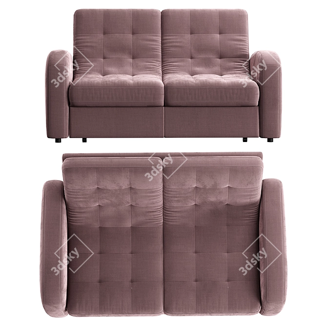 Gala Blom Corner Sofa Bed 3D model image 2