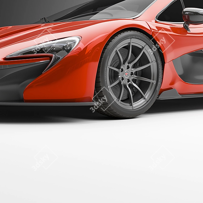 Sleek and Striking McLaren P1 3D model image 4