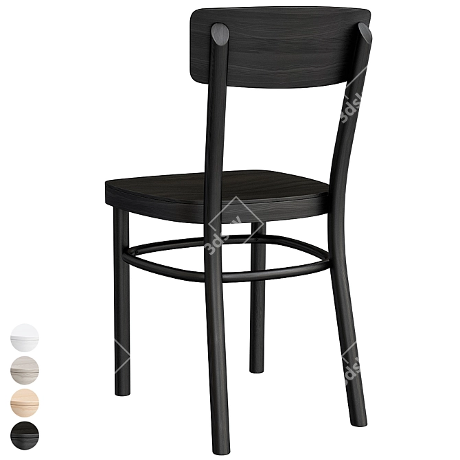 Idolf Chair: Black, Stylish Seating 3D model image 5