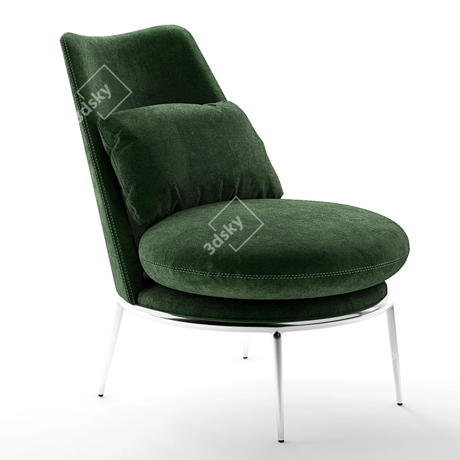 Contemporary Cantori Aurora Armchair 3D model image 4