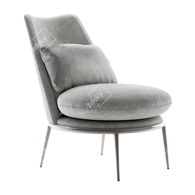 Contemporary Cantori Aurora Armchair 3D model image 9