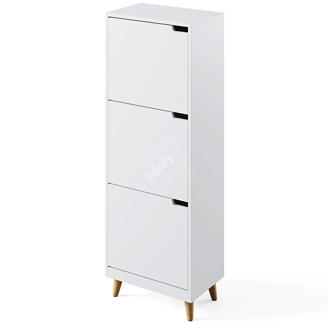 Mitra Shoe Cabinet: Stylish and Functional 3D model image 3