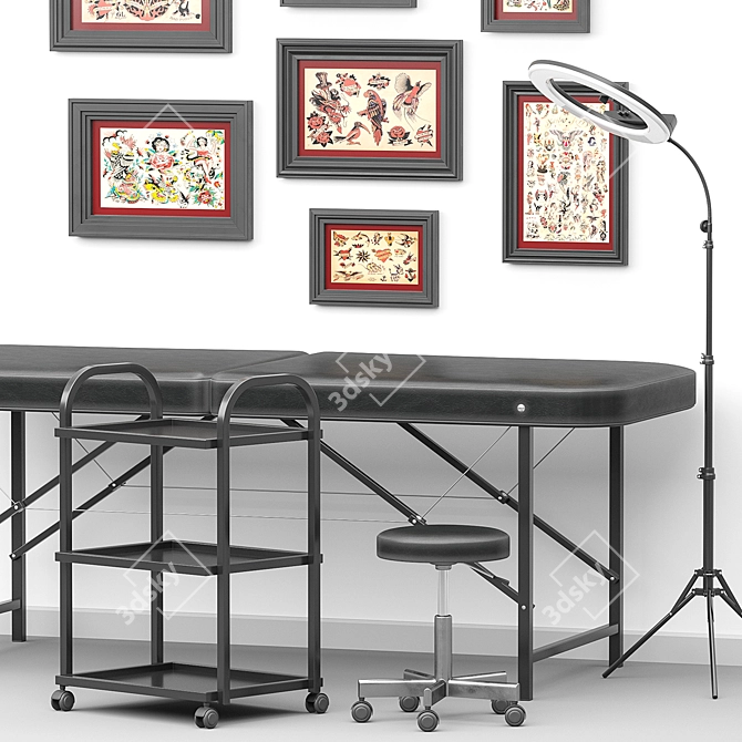 Tattoo Studio Furniture 3D model image 3