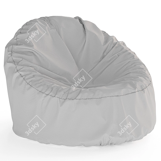 Cozy Bean Bag Chair in 4 Colors 3D model image 5