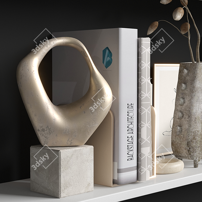 Modern Decoration Set 09 3D model image 4