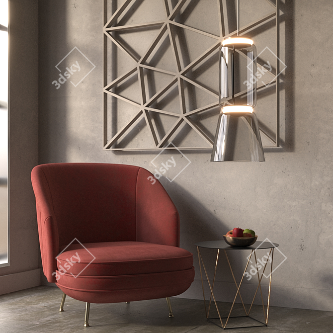 Noctambule Suspension Collection: Sleek, Elegant Lighting 3D model image 2