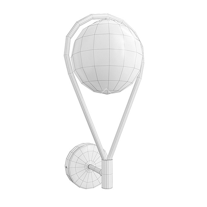 Modern Globe Wall Light 3D model image 2