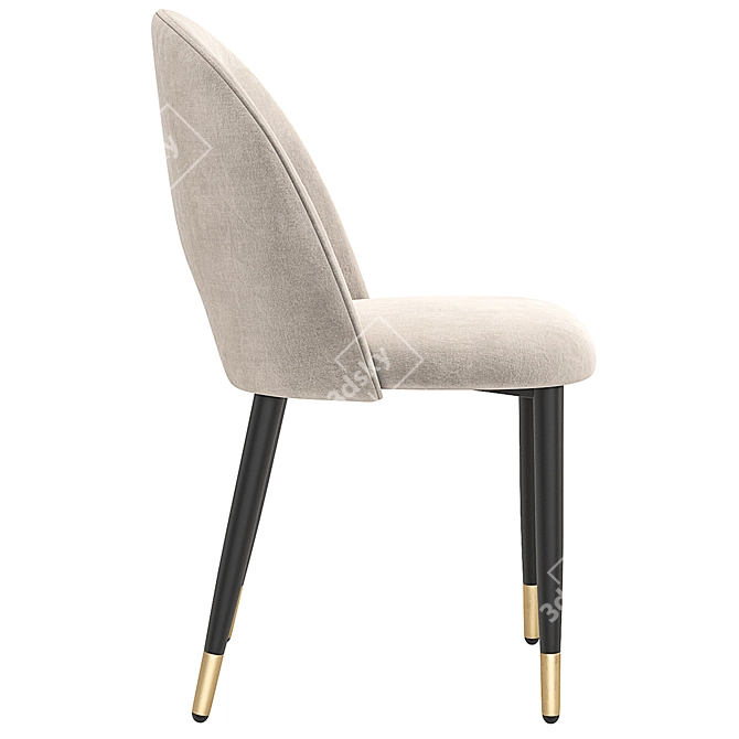 Elegant Iris Dining Chair by Kare Design 3D model image 3